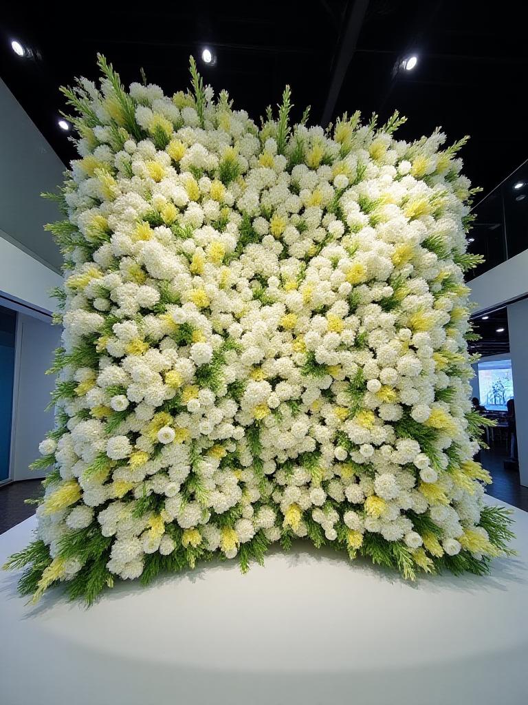 Large floral installation for a corporate launch event
